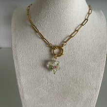 Load image into Gallery viewer, Clear Handmade Glass Flower Charm