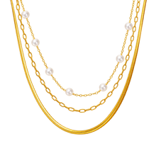 Load image into Gallery viewer, ISA | 3 chain necklace
