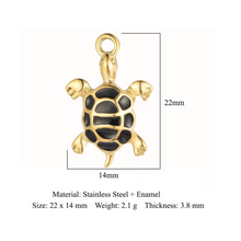 Load image into Gallery viewer, Black Turtle Charm
